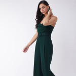 Women Green Solid Jumpsuit